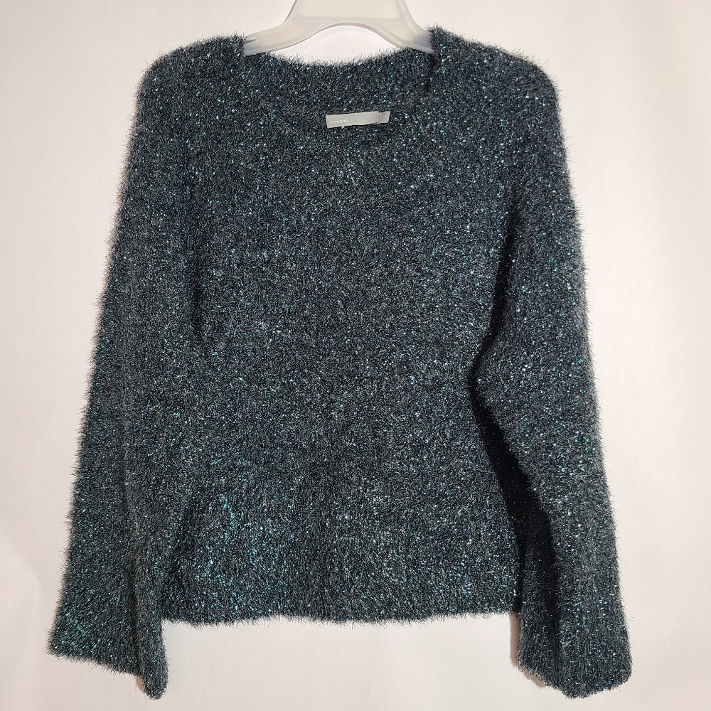 Vince metallic boxy knit sweater - Picture 4 of 12